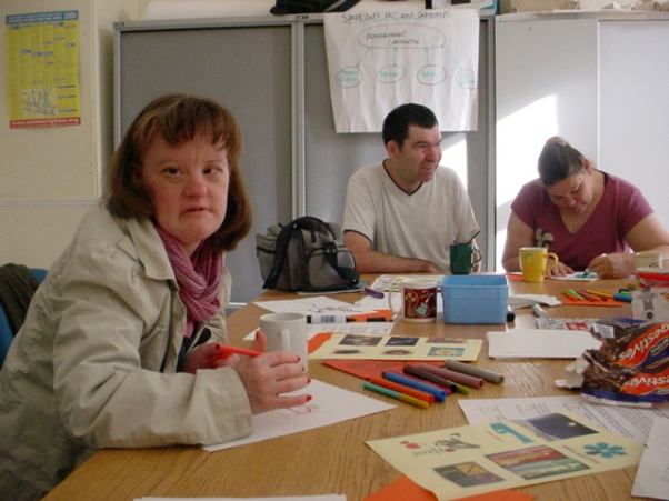 The self-advocacy groups are for adults with learning disabilities
